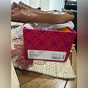 Tory Burch leather flat.